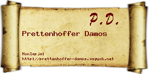 Prettenhoffer Damos névjegykártya